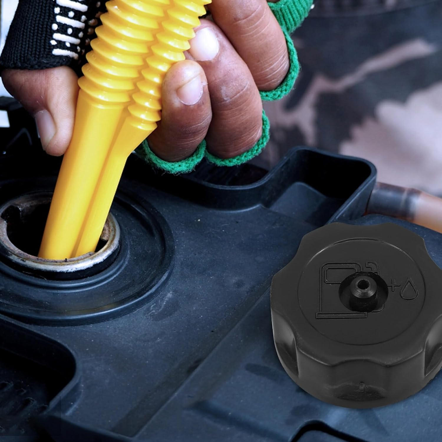 Gatuida Fuel Tank Cap Oil Tank Replacement Cap 43Mm for Various Motorcycle Models image number 6