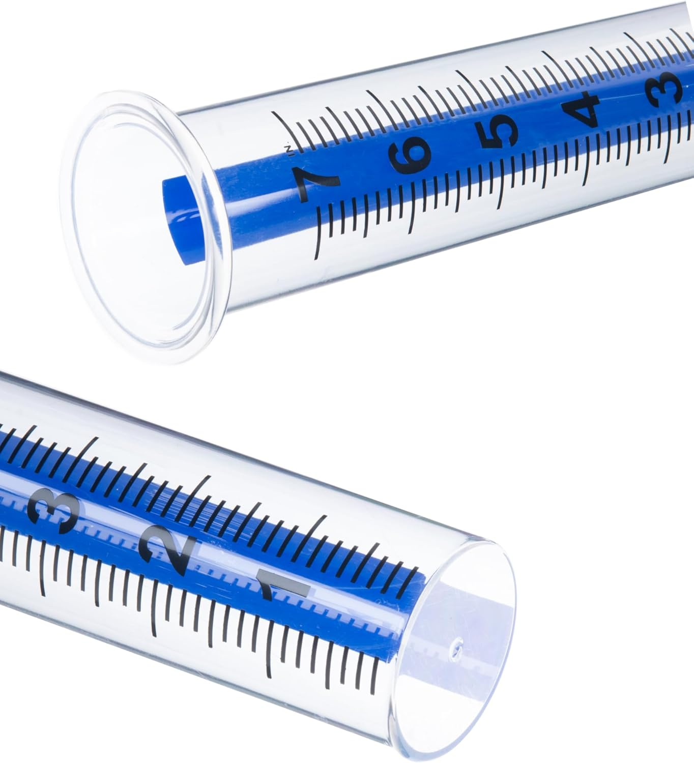 7" Plastic Rain Gauge Replacement Tube with Lid Design, Easy to Read Freeze Proof Rain Gauges (Plastic Gauge Tube) image number 2