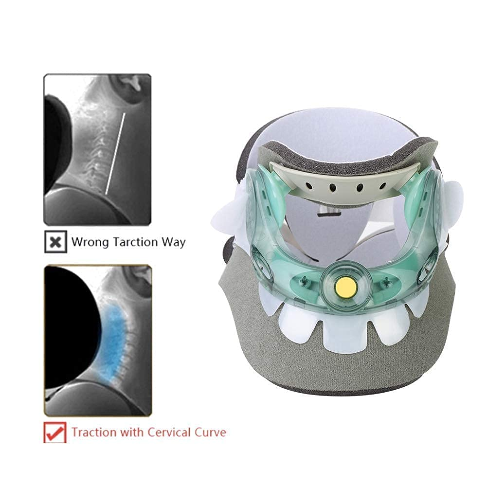 APEXORIGIN Cervical Traction Device, Cervical Collar for Neck Brace Support, Lightweight & Adjustable Cervical Neck Traction Device for Home Use, Neck Pain & Tension Relief (Gray) image number 3