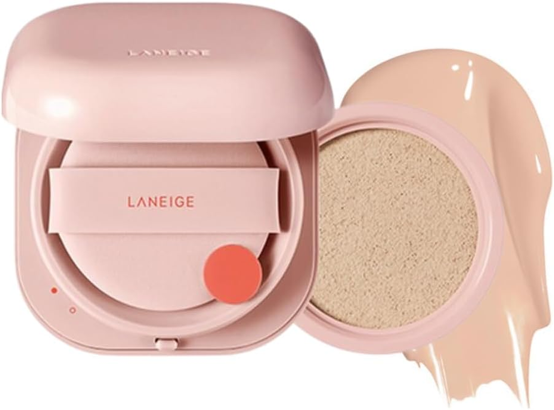 NEO Cushion Glow, 6 Shades Available, Long Lasting Refill Set for Laneige (21C1 Cool Beige)