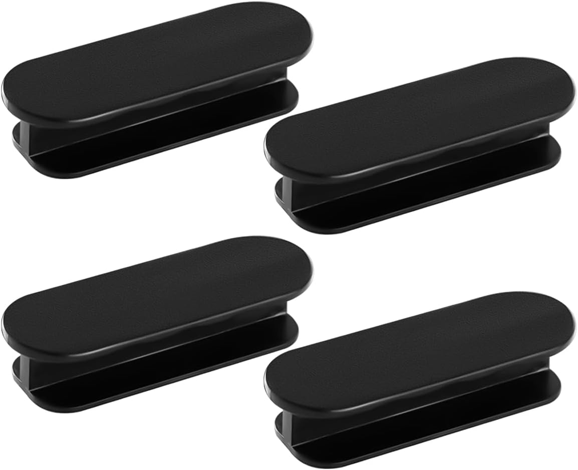 NILLOS Adhesive Cabinet Handles, 4 PCS Self-Adhesive Pull Handles for Kitchen, Cabinet, Drawer, Window (Black) image number 3