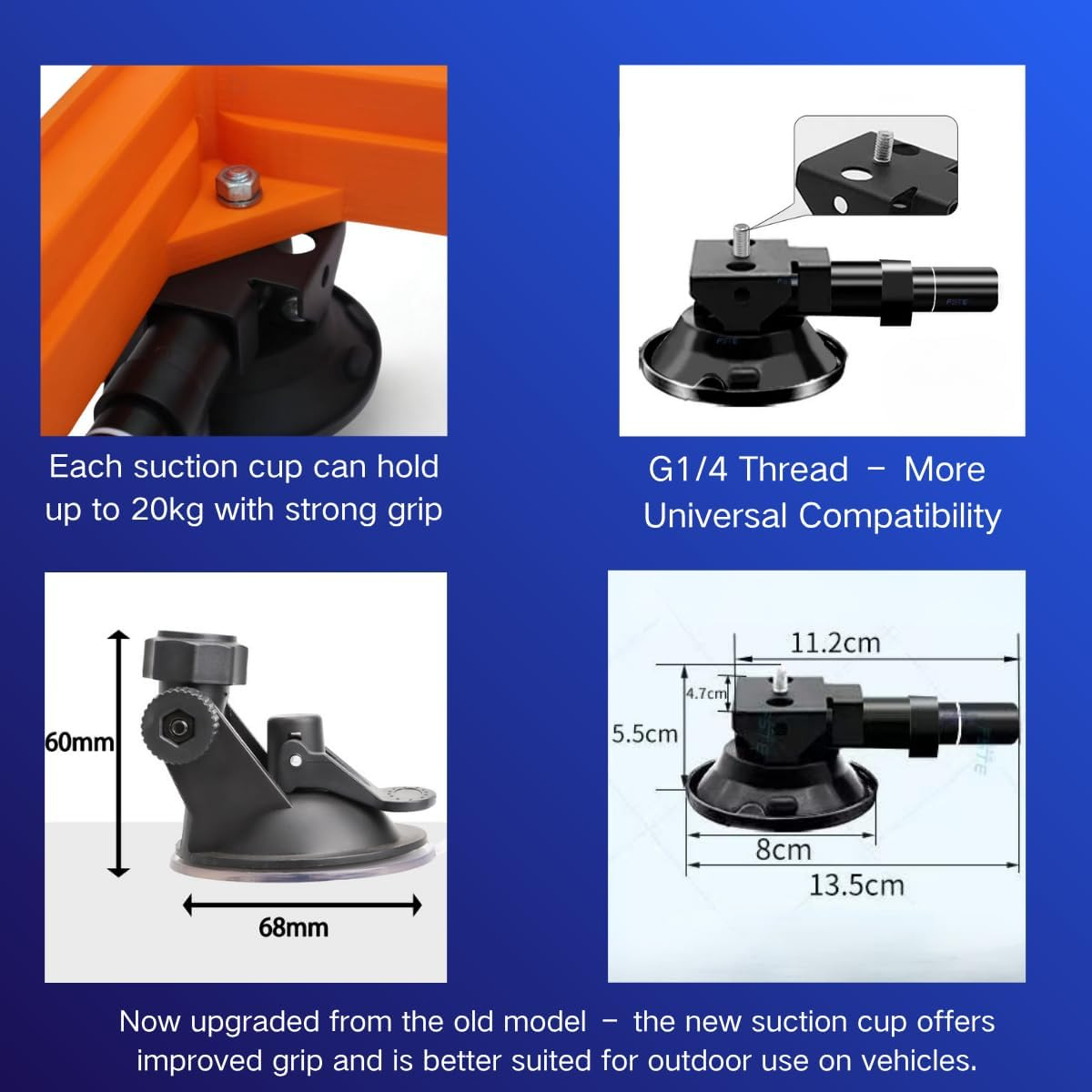 Vovlejk Starlink Mini Vehicle Mounting Kit, Magnetic or Suction Cup Option, Car Roof Mount for Stable Signal Reception (Magnetic Version) image number 5