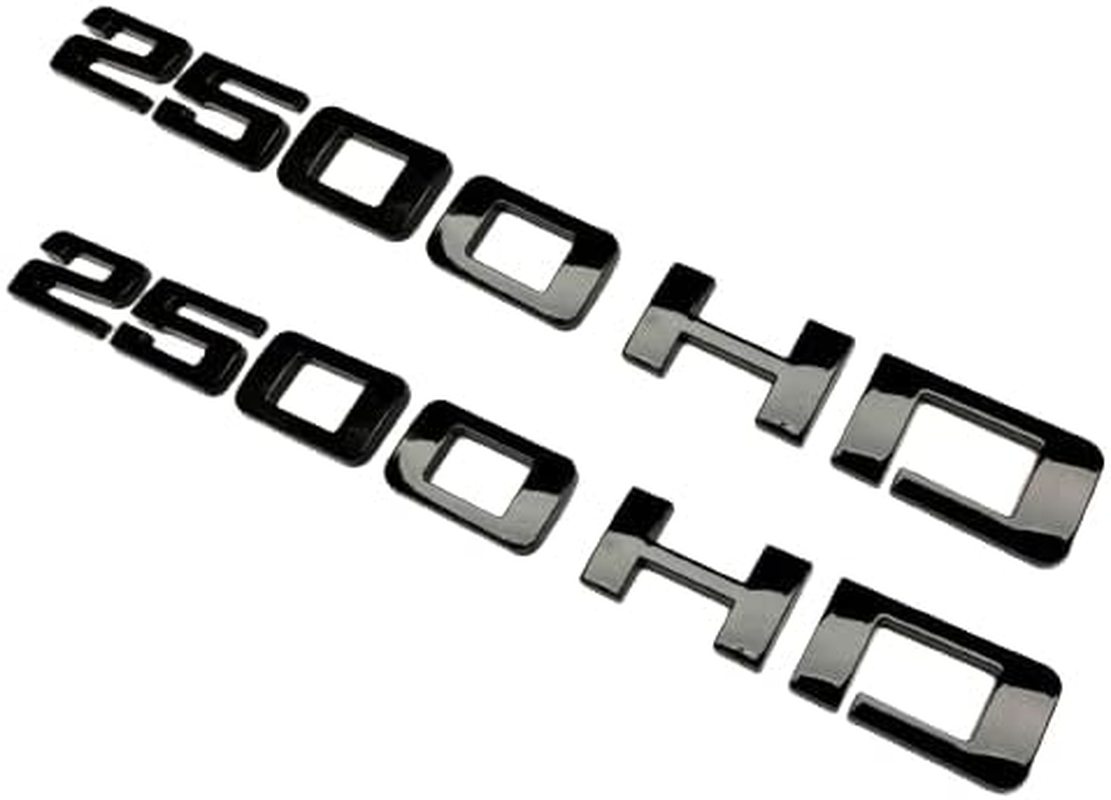 2500 HD Badge Emblem 2-PC Black - Set of 2 Replacement Emblems for Silverado Sierra image number 3