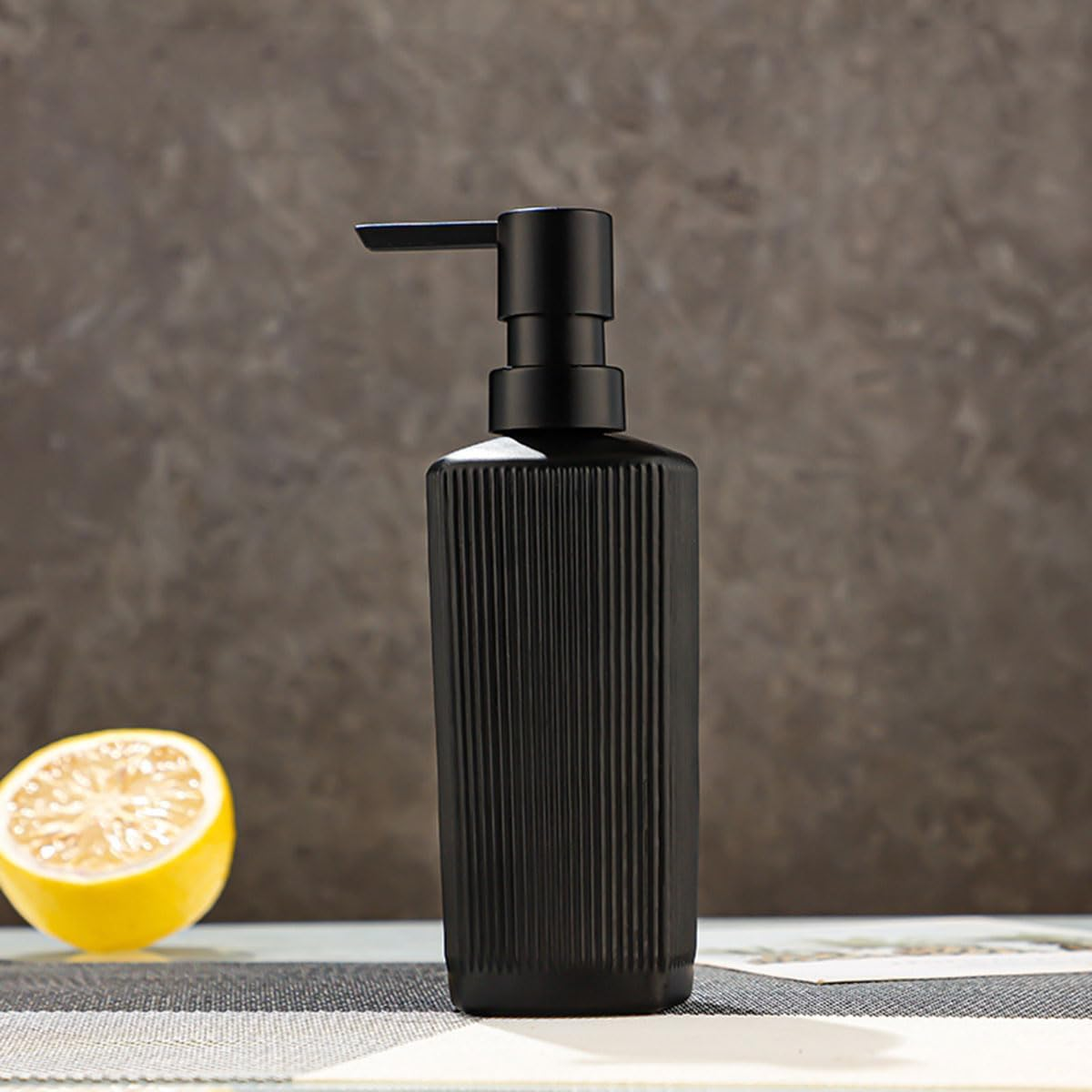 2Pack Glass Soap Dispenser, Shampoo and Conditioner Dispenser Bottles, Reusable Bathroom Shower Bottles Set, Elegant Hand Soap Dispenser for Bathroom & Kitchen