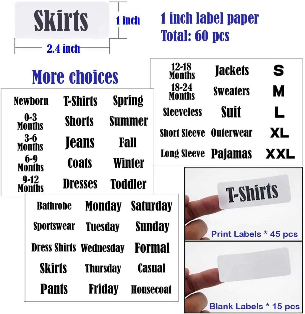 Closet Dividers, White, 16 Pack