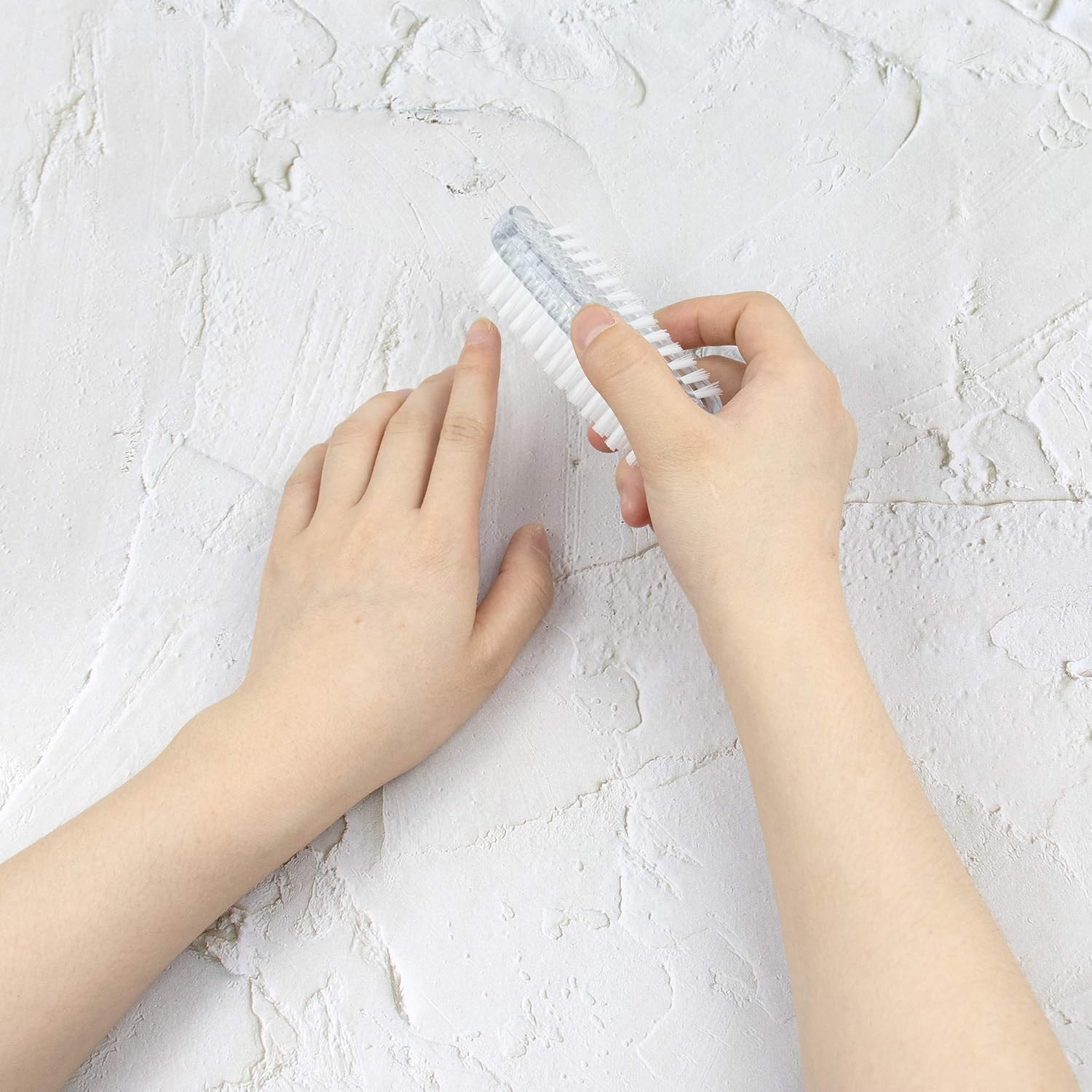 AUEAR, 4 Pack Plastic Fingernail Cleaning Brush Double-Sided Hand Nail Cleaning Brush Toe Cleaning Brush for Men Women image number 2