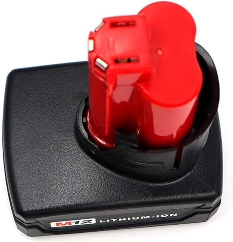 Tavice 6.0Ah Battery Compatible for Milwaukee M12 Tools | 48-11-2440 48-11-2412 48-11-2402 Lithium Ion Battery for Milwaukee M12 Xc REDLITHIUM 48-11-2430 & More 12 Volt Cordless Tools image number 1
