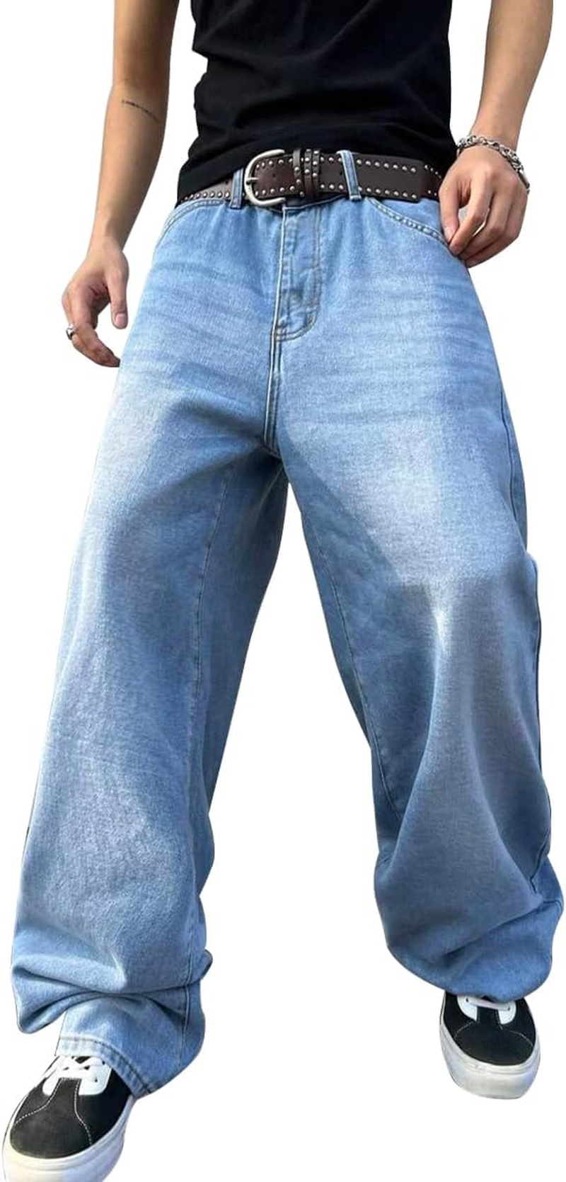 Boy Skinny Jeans Fit Ripped Destroyed Distressed Stretch Slim Jeans Pants