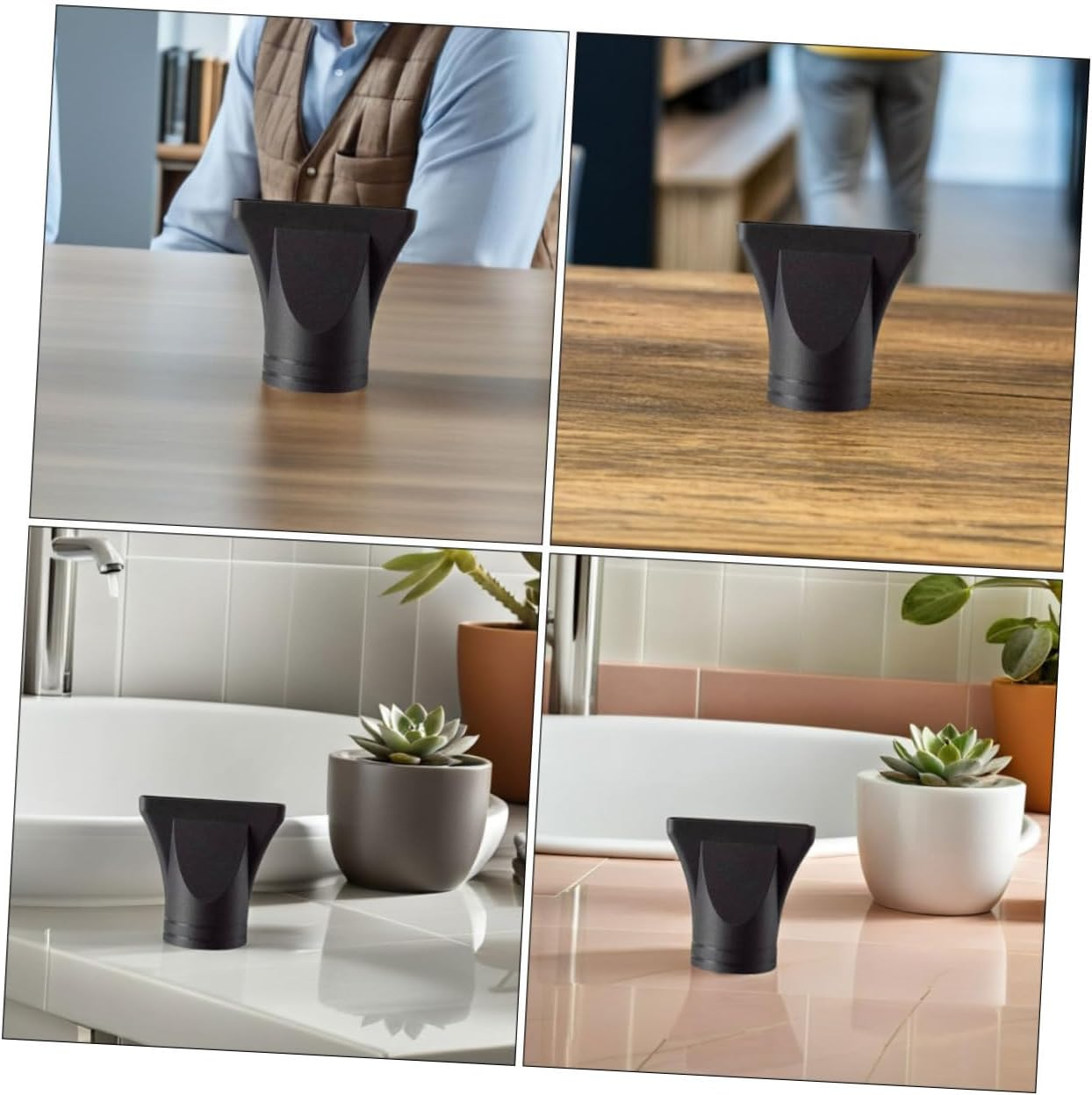 4Pcs High Temperature Duckbill Nozzles Plastic Salon Hair Dryer Nozzle Replacement Narrow Concentrator for Barber Shop and Home Use Hot Air image number 4