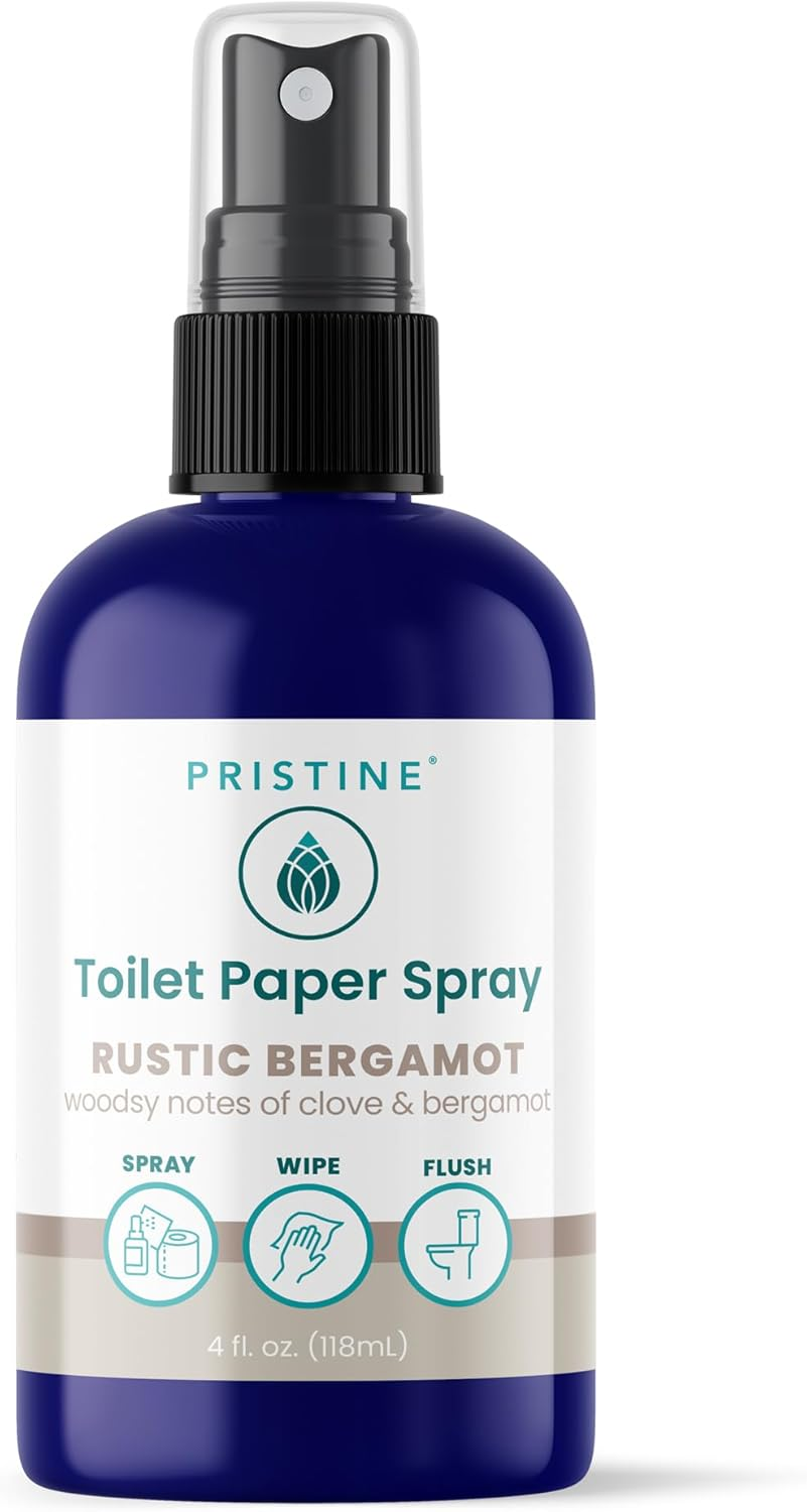Pristine Toilet Paper Spray: as Seen on Shark Tank, the Planet Friendly, More Natural Alternative to Flushable Wet Wipes - Original 4 Oz