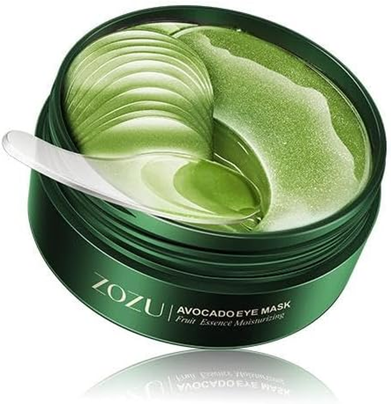 Eye Patch, 60 Pieces of Avocado Eye Mask to Combat Puffy Eyes, Dark Circles, Fine Lines, and Wrinkles, Used for Dark Circles and Puffy Eye Masks.