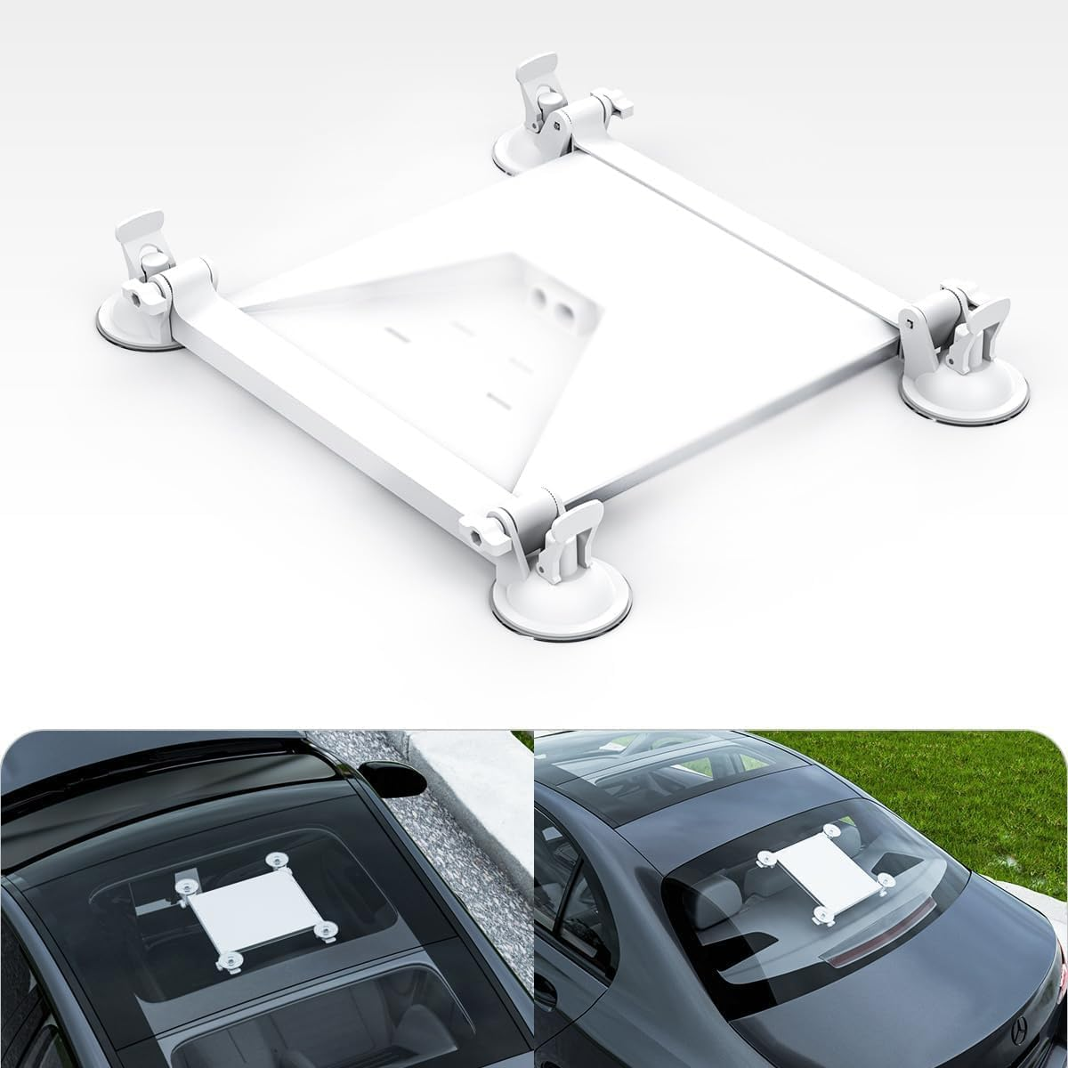Starlink Mini Sunroof Suction Cup Bracket White Starlink Mini Car Bracket, Strong Suction Cup, 180 &deg; Adjustable, Suitable for Cars, Windows, Sunroofs, Motorhomes, and Boats. image number 2