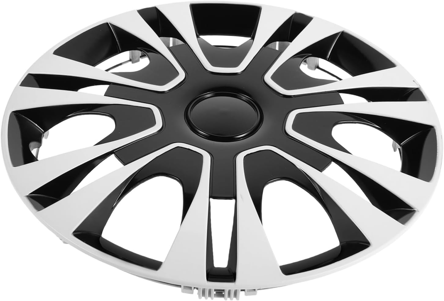 CVUTOVO 1Piece Car Wheel Rim Cover for Stylish Elegant Design for Vehicle Models White Easy Installation image number 5