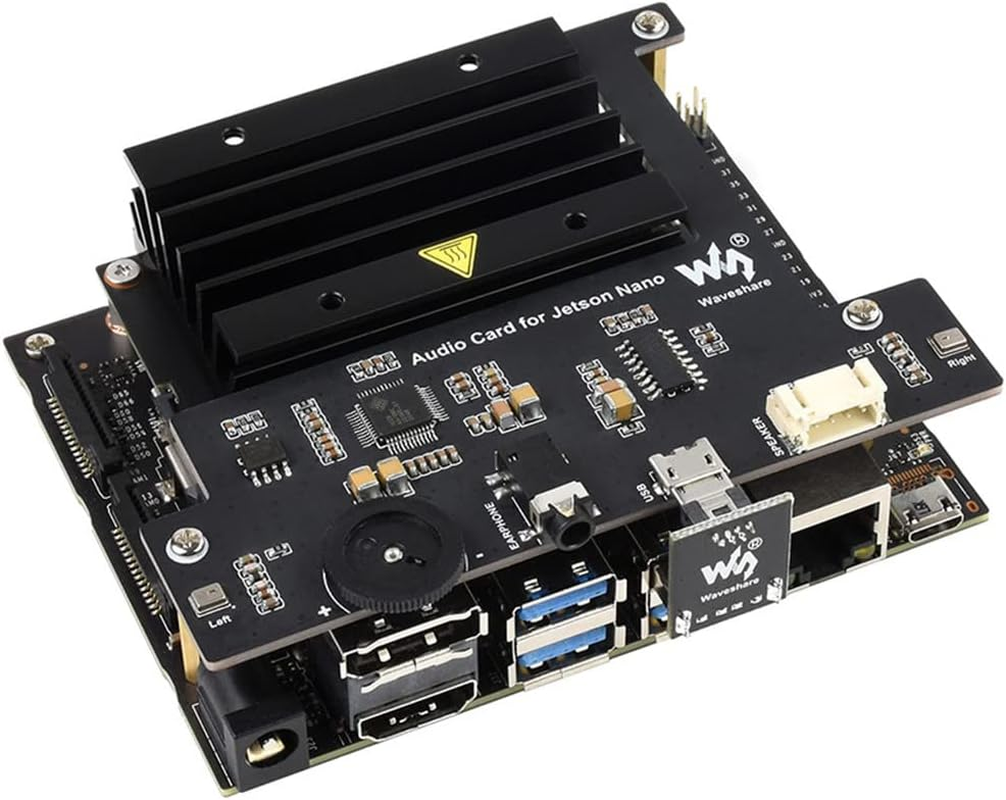 Driver-Free Audio Sound Card HAT Speaker for NVIDIA Jetson Nano Developer Kit Accessory image number 1