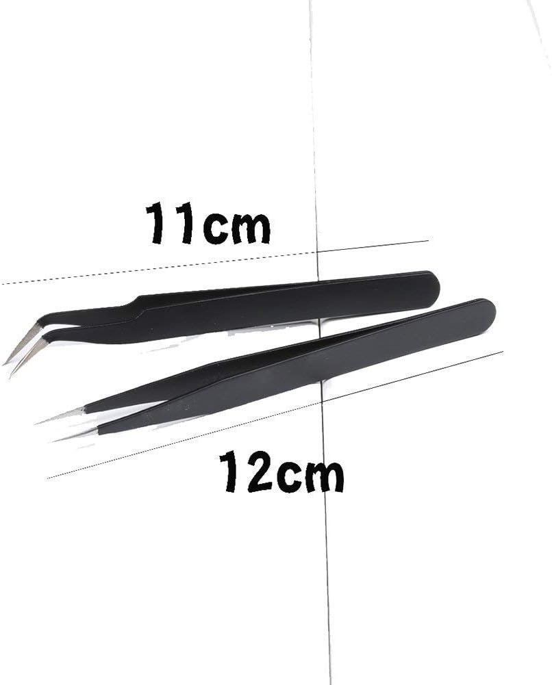 COMIART 2Pcs / Set Muti-Funtion Anti-Static Elbow and Straight Stainless Steel Tweezer Cake Plier Sugarcraft Tool for Kicthen Bakeware Decoration image number 6