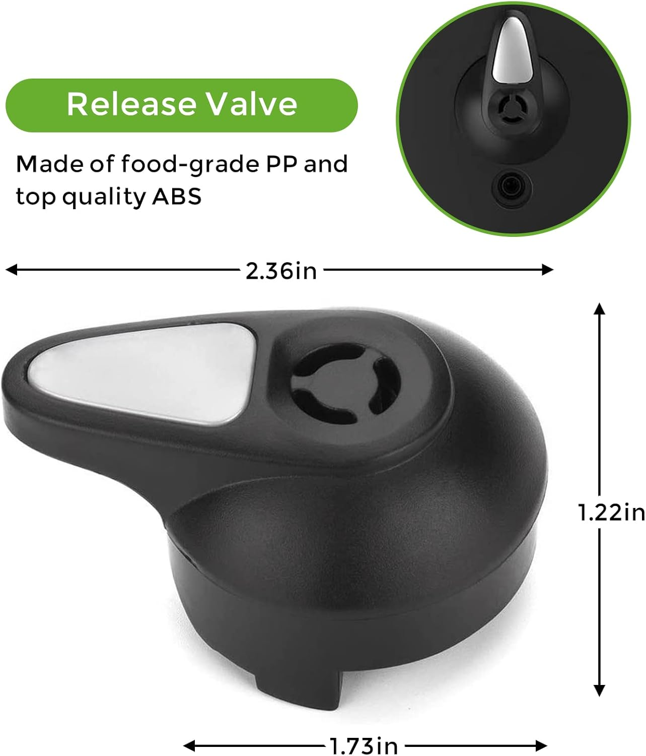 Steam Valve Replacement, Float Steam Release Handle Pressure Cooker Valve Replacement Part Accessories for Instant Pot LUX Mini 3 Qt, 5 Qt, 6 Qt, IP-LUX50, IP-LUX60 Pressure Cooker image number 3