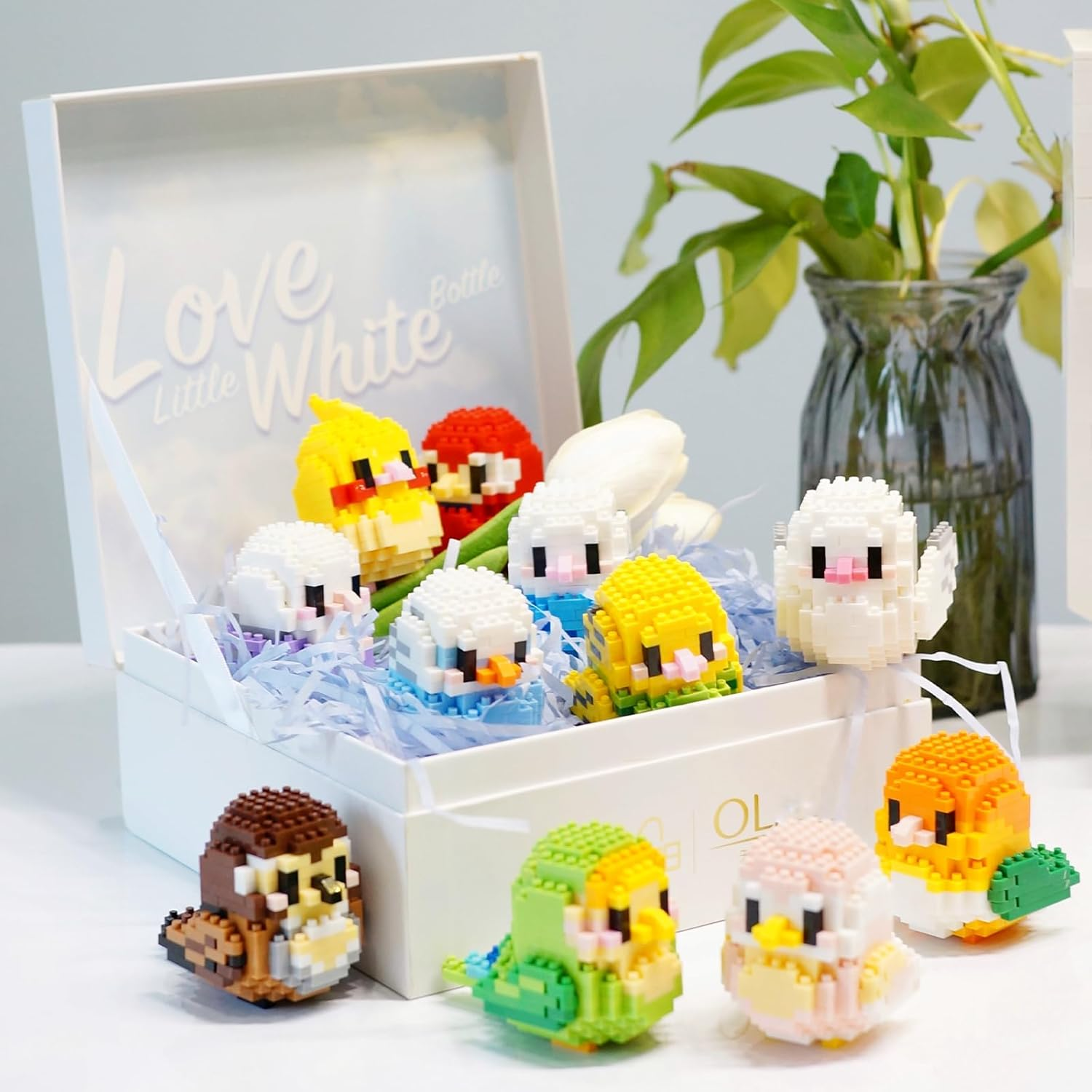 NOOLY Bird Micro Building Blocks Set for Home and Office Decoration WKLJM-01 253Pcs (Blue) 8913 image number 6