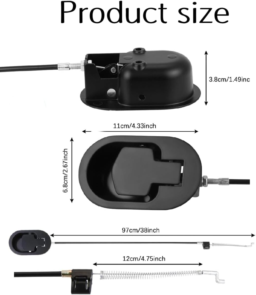 Universal Recliner Pull Handle Replacement, 1Pc Chair Couch Release Lever Pull Handle, Plastic Sofa Chair Recliner Release Pull Handle Replacement Parts with Cable image number 4