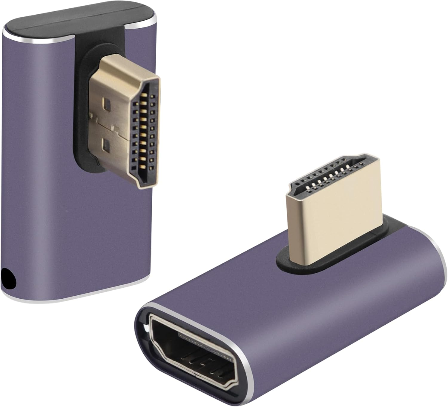 RIIEYOCA HDMI Coupler 8K, HDMI 2.1 Female to Female Connector HDMI Extension Adapter(2 Pack) (Up&Down)