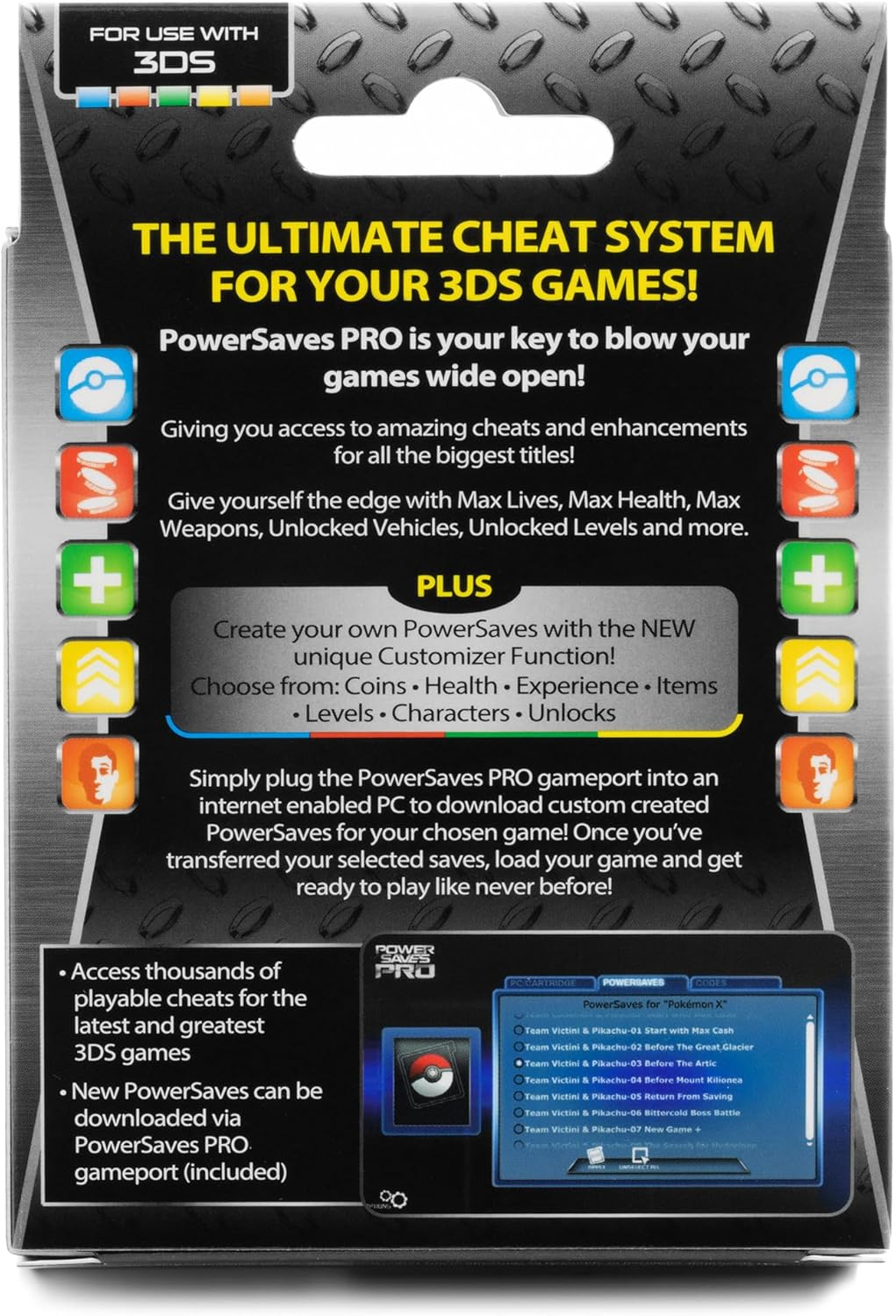 Action Replay 3DS Powersaves Pro 2018 Box Edition (Nintendo 3DS XL/3DS & 2DS, New 2DS XL, New 2DS) image number 4