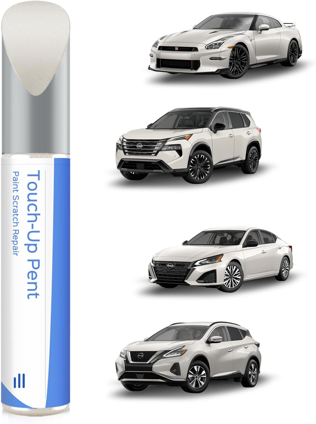 QAB Pearl White Tricoat Touch up Paint Compatible with Nissan Exact Match Chips and Nicks Touch Up image number 4
