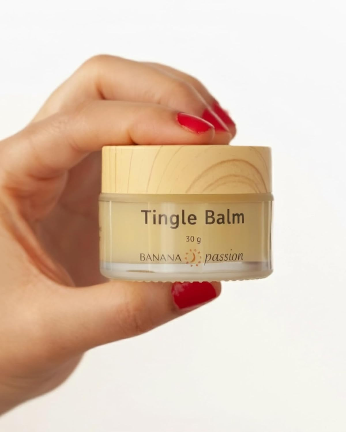 Tingle Cream - Sensation Balm - 30Gms for Rose Bud, Menthol, Peppermint, Cooling Touch for Awakening - Made of Organic Ingredients Such as Shea Butter, Cocoa Butter and Coconut Oil, Banana Passion image number 6