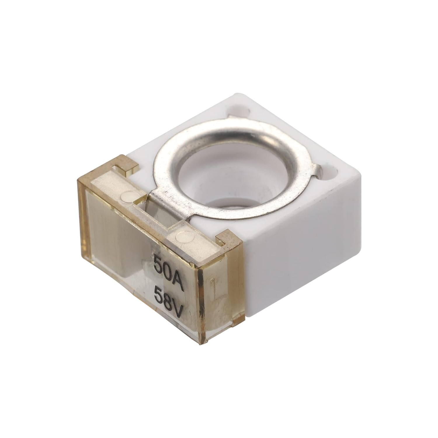 X AUTOHAUX 1 Set 50A Battery Fuse Terminal Fuse Block Kit Fuse Max Voltage 58V for Car Marine Boat RV image number 4