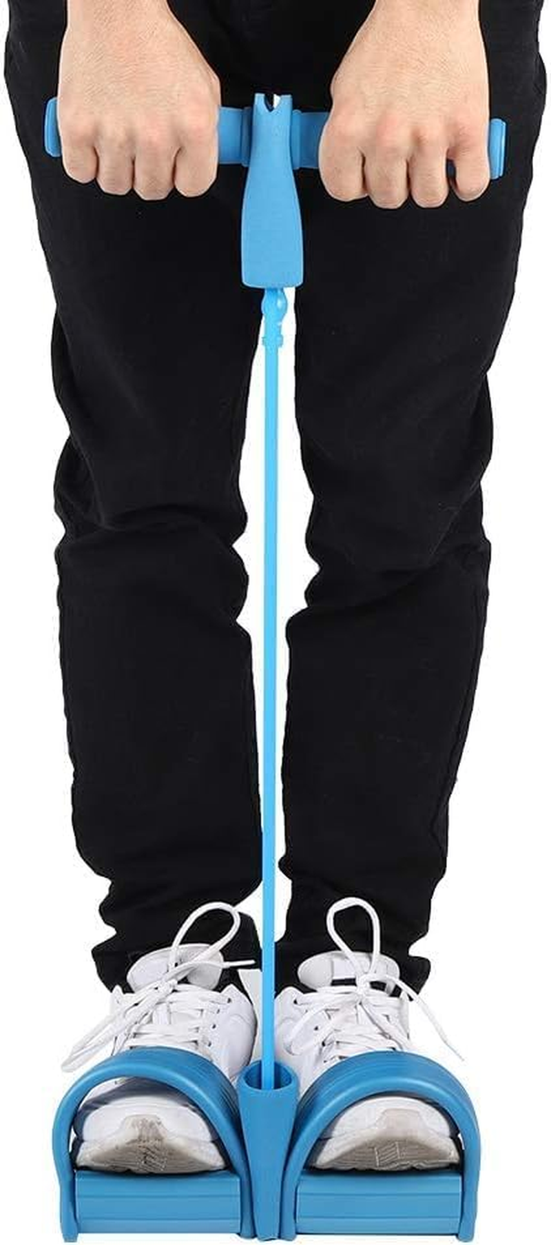 Multifunction Tension Rope, 6-Tube Elastic Yoga Pedal Puller Resistance Band, Natural Latex Tension Rope Fitness Equipment, for Arm/Abdomen/Waist/Leg Stretching Slimming Training ﻿