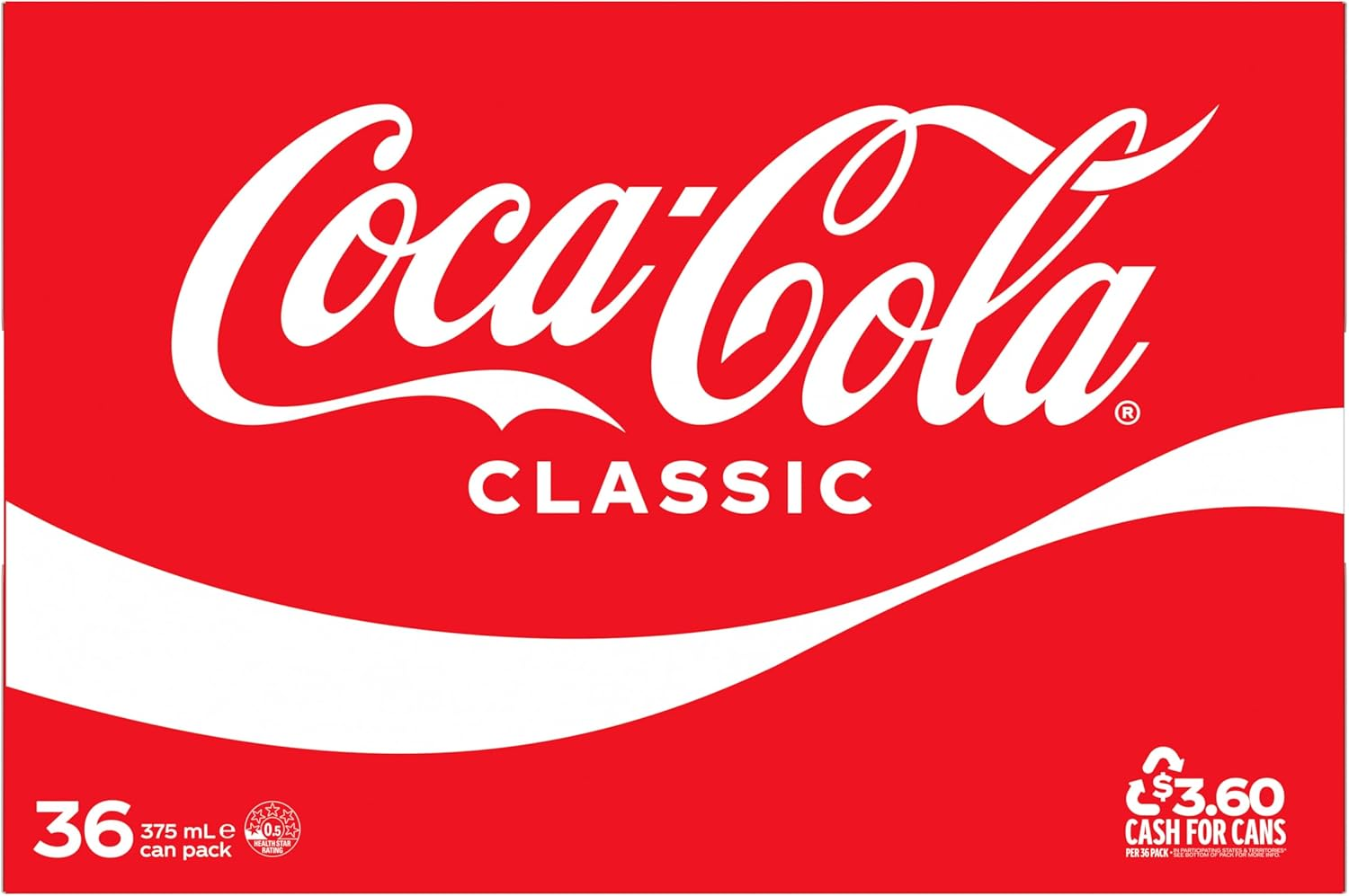 Coca-Cola Classic Soft Drink Multipack Cans 36 X 375Ml (Packaging May Vary) image number 3