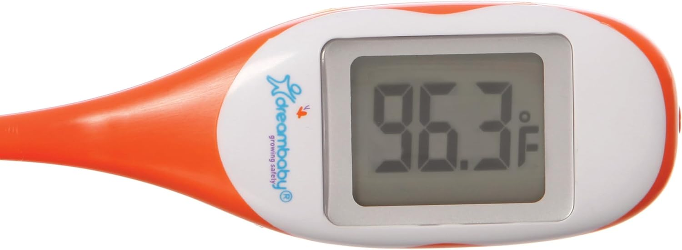 Dreambaby Rapid Response Digital Baby Thermometer with Fever Alert for Underarm or Oral Temperature Readings - Fast & Accurate Digital Thermometer for Babies - Orange image number 1