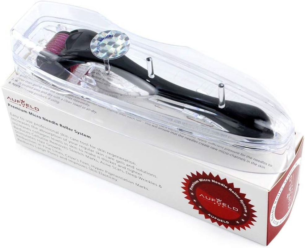 AUFGELD AG540 Titanium Microneedle 540 Needles 1.5Mm Derma Roller Skin Care for Face Facial Wrinkles Hair Loss Stretch Marks Hair Regrowth Micro Needles Professional Microneedling Derma Needling Kit image number 6