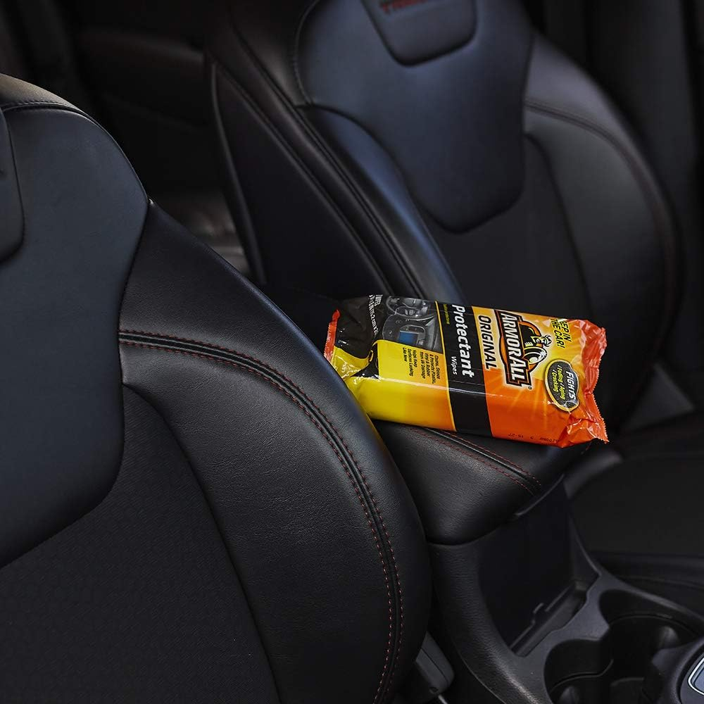 Armor All Car Protectant Wipes By, Interior Car Wipes with UV Protection against Cracking and Fading, 60 Count image number 3