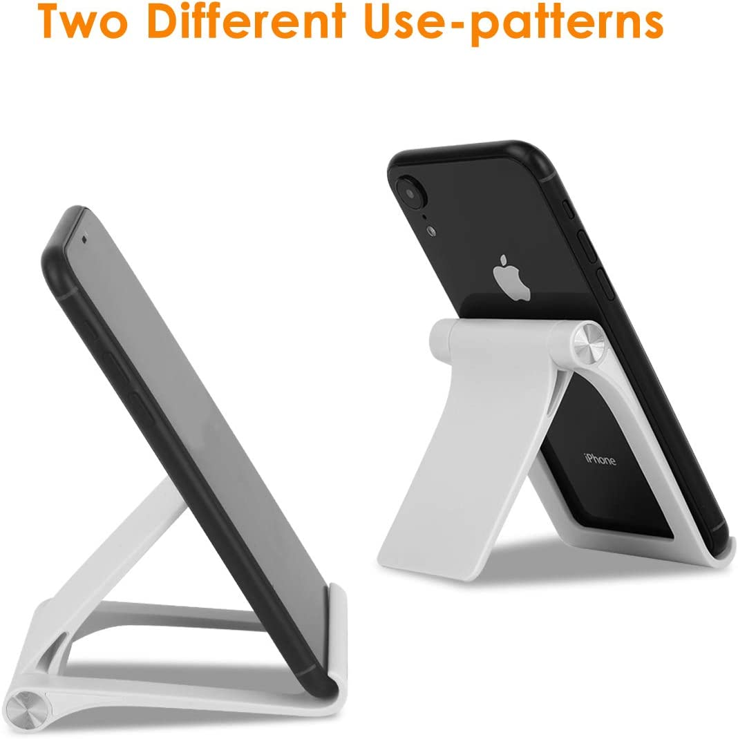 Phone Stand Holder Multi-Angle Adjustable Phone Desk Stand Tablet Holder for Iphone 17 16 15 14 13 12 11 Pro Max XS XR 8 plus 6 7 Galaxy S22 S21 S20 S10 S9 S8 Android Smartphone (White) image number 4