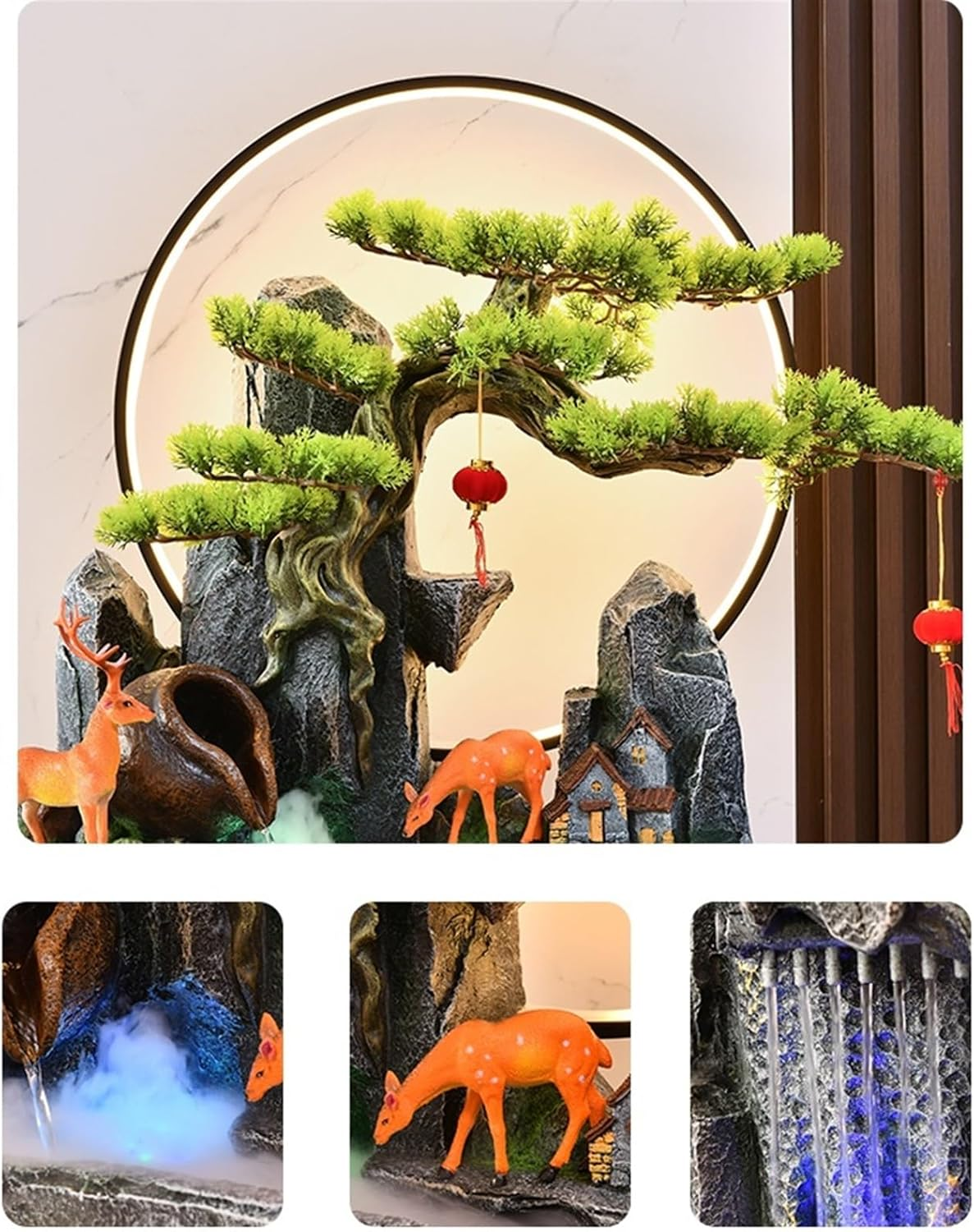 Outdoor Fountain Rockery Water Fountain Decoration, Outdoor, Floor(S) image number 5