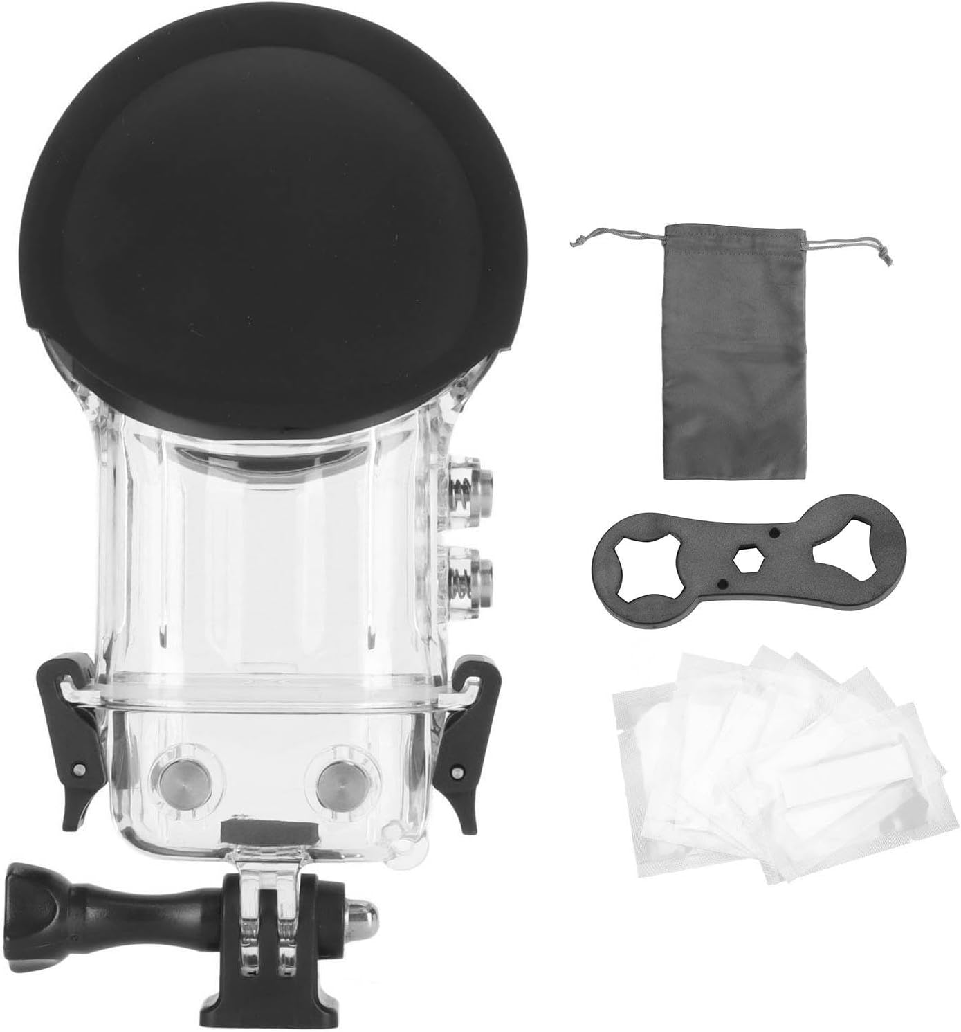 Waterproof Case for Insta360 ONE X3, IPX8 Waterproof Underwater Dive Protective Shell with Bracket Supports 50M/164Ft Deep, Ideal for Diving, Surfing image number 6