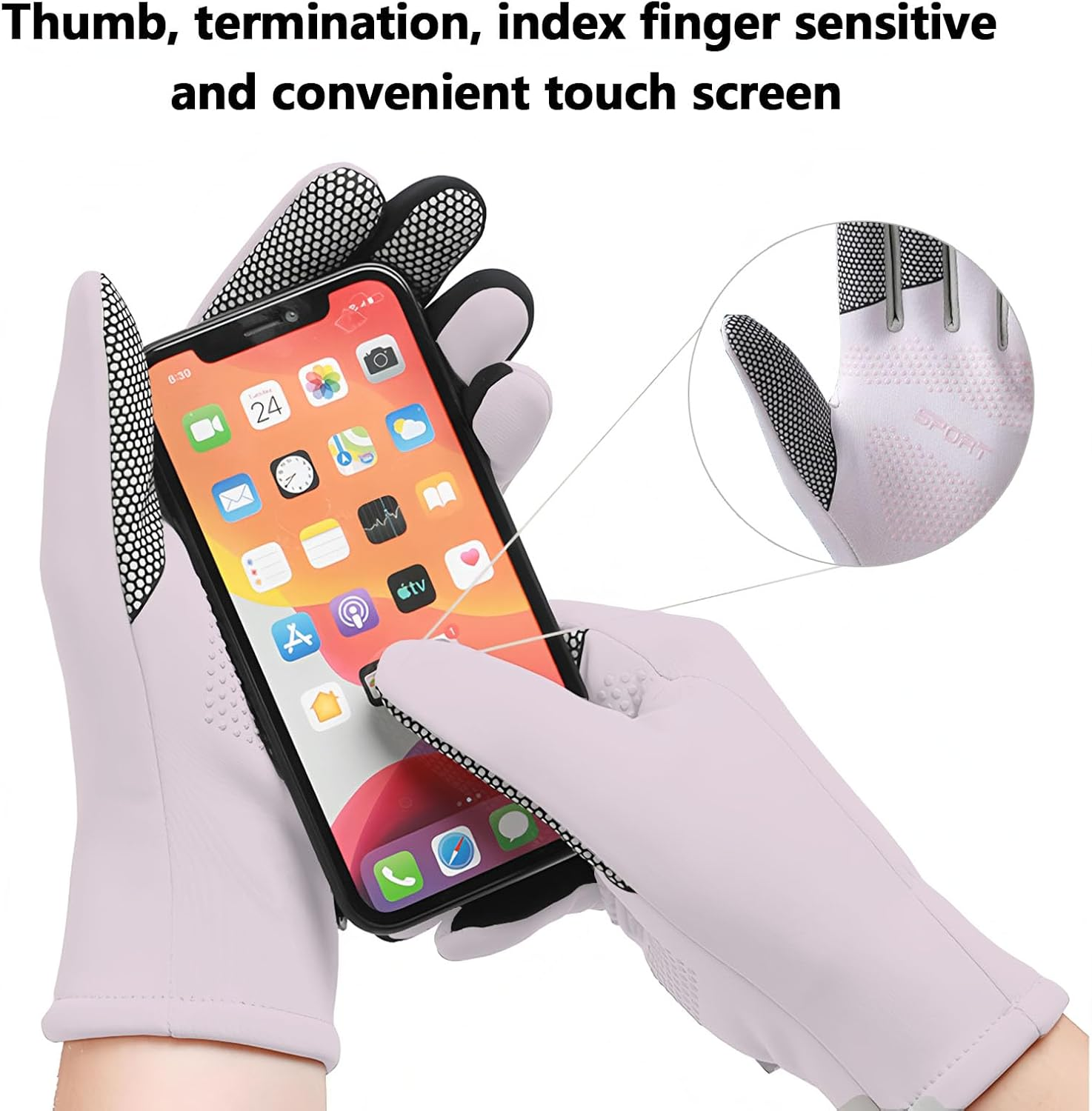 HDBHBH Waterproof Ski Gloves for Women - Winter Warm Snow Gloves, Touchscreen Fingers for Snowboarding, Snowmobile, Cold Weather - Anti-Slip Grip for Skiing & Outdoor Sports image number 5