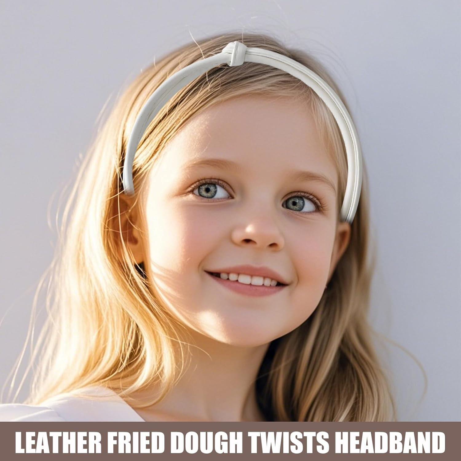 Pack of 5 Women'S Headbands, Elegant Thin Leather Headbands, Cute Knotted Leather Headbands, Solid, Simple, Fashionable, Non-Slip Hair Bands, Hair Styling Accessories for Women and Girls image number 4