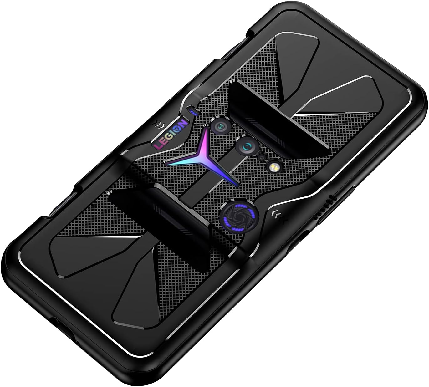 GIOPUEY Case for Lenovo Legion Duel 2, TPU Flexible Material Ultra-Thin Cover, Anti-Fingerprint Slim Fit Phone Case [Wear Resistant] [Slip-Resistant] - Black image number 5