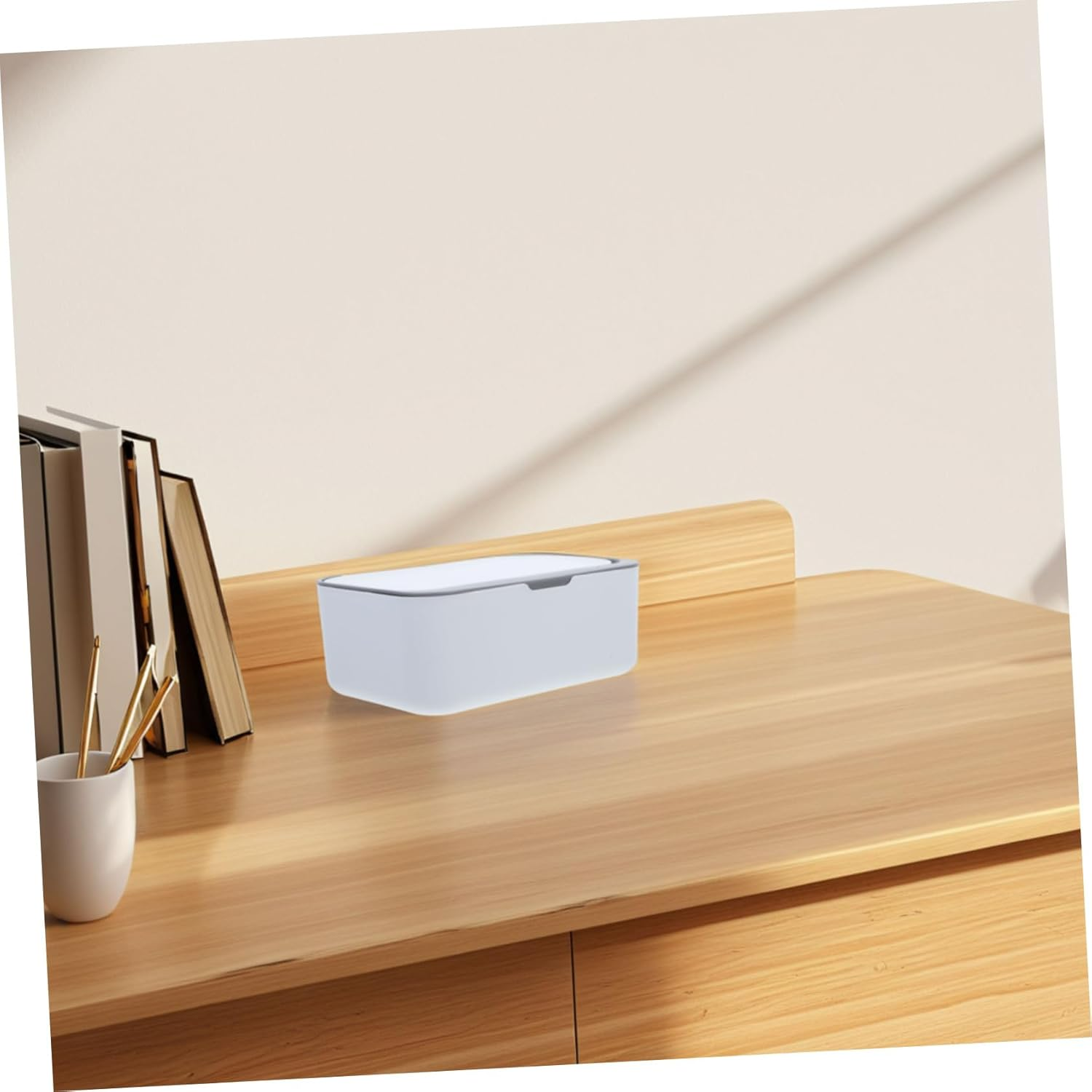 Wet Tissue Box Cover for Wipes Holder Material Tissue Box Lid Desktop Use as Wipes Dispenser Multifunctional image number 6