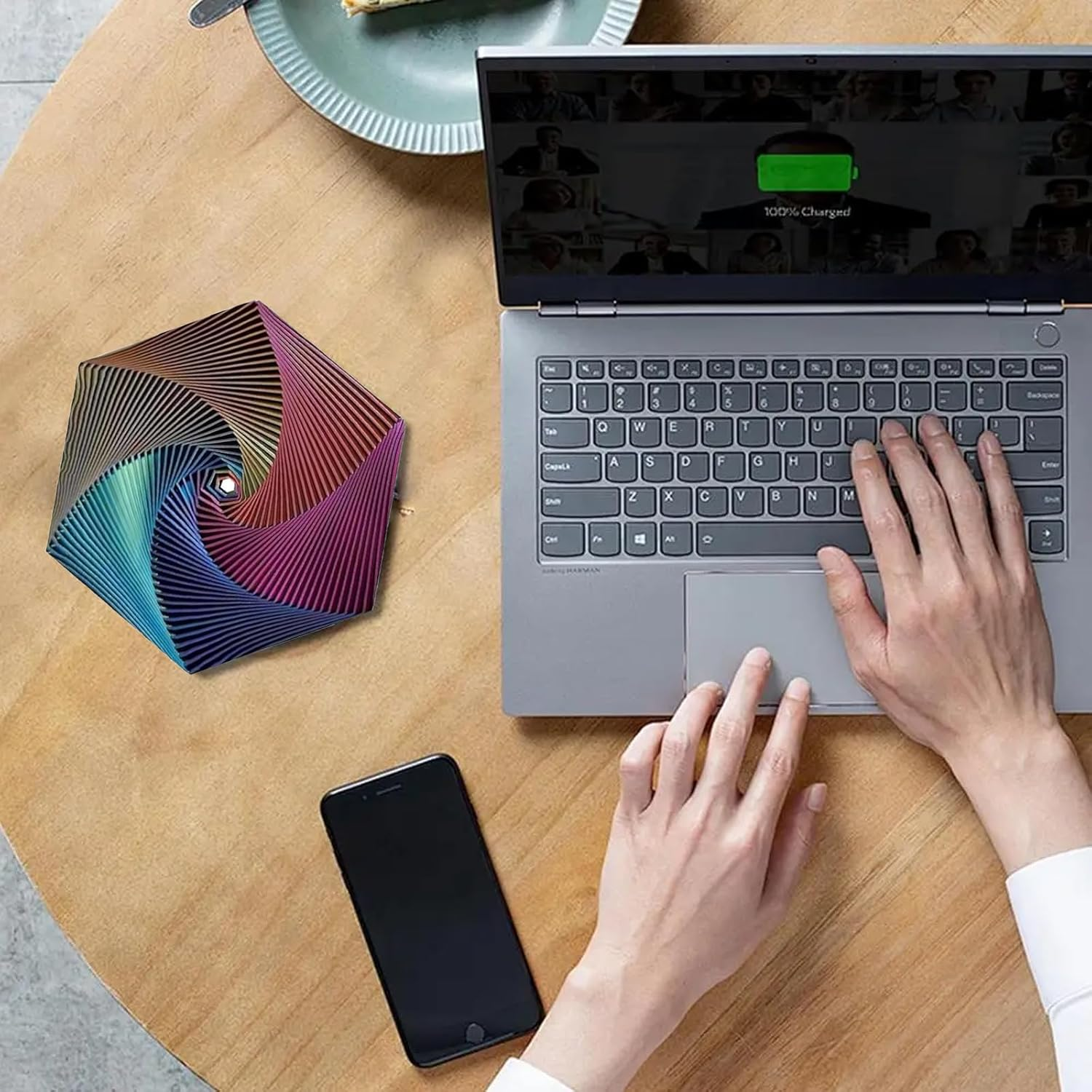 Fractal Fidget Hexagon,3D Printed Hexagon Fidget Toy,Infinity Cube Sensory Toys,Hexagon Spiral Visual Fingertip Toys for Stress Anxiety Kids & Adults Infinity Cubes image number 4