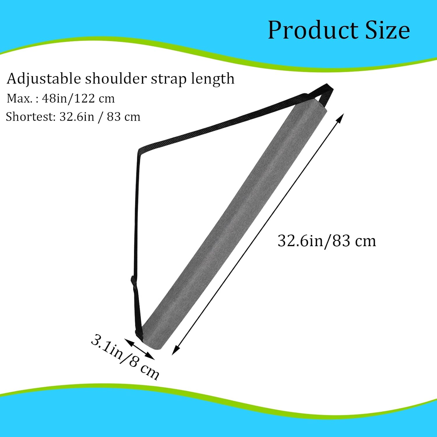 INCAUCA 7 Can Golf Beer Sleeve, Insulated Beer Sleeve for Golf Bag, Golf Bag Beer Cooler Sleeve, Beer Sling Holder for Cans Drinks Canned Beverages, Fit Most Golf Bags (Black) - Gray image number 6