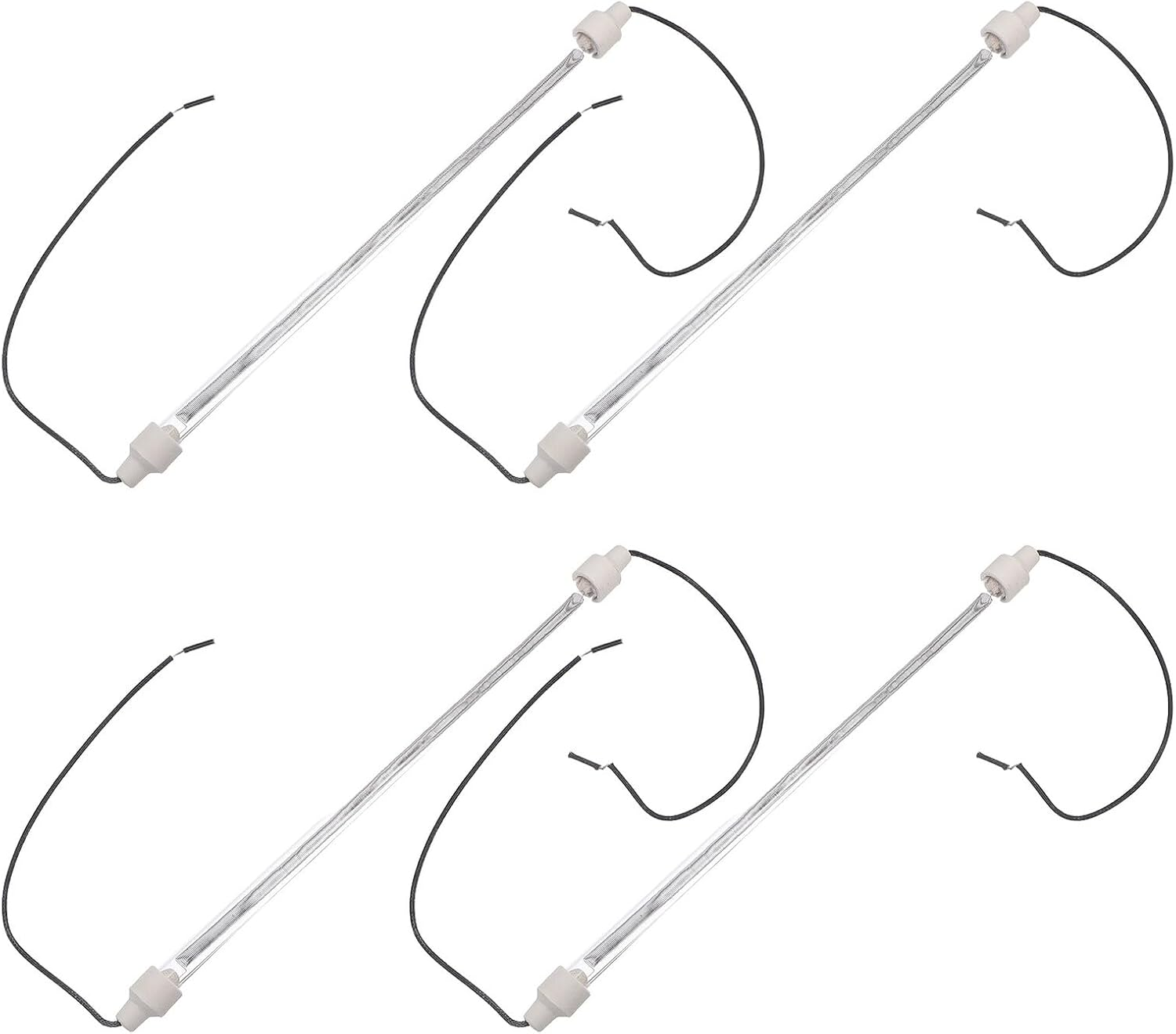 4Pcs Chicken Coop Heating Rod Lamp Tubes Replacement Heating Elements for Oven and Poultry Heater Accessories Fast Heat Output Multipurpose Fit image number 3