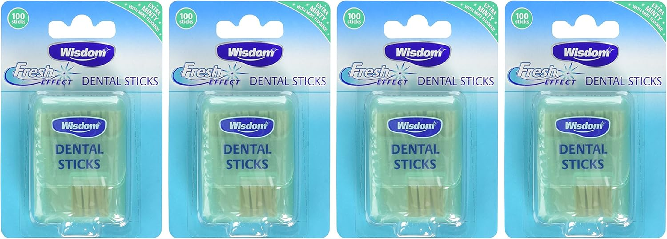 Wisdom Fresh Effect Dental Wood-Count, Pack of 4, 400-Count image number 1