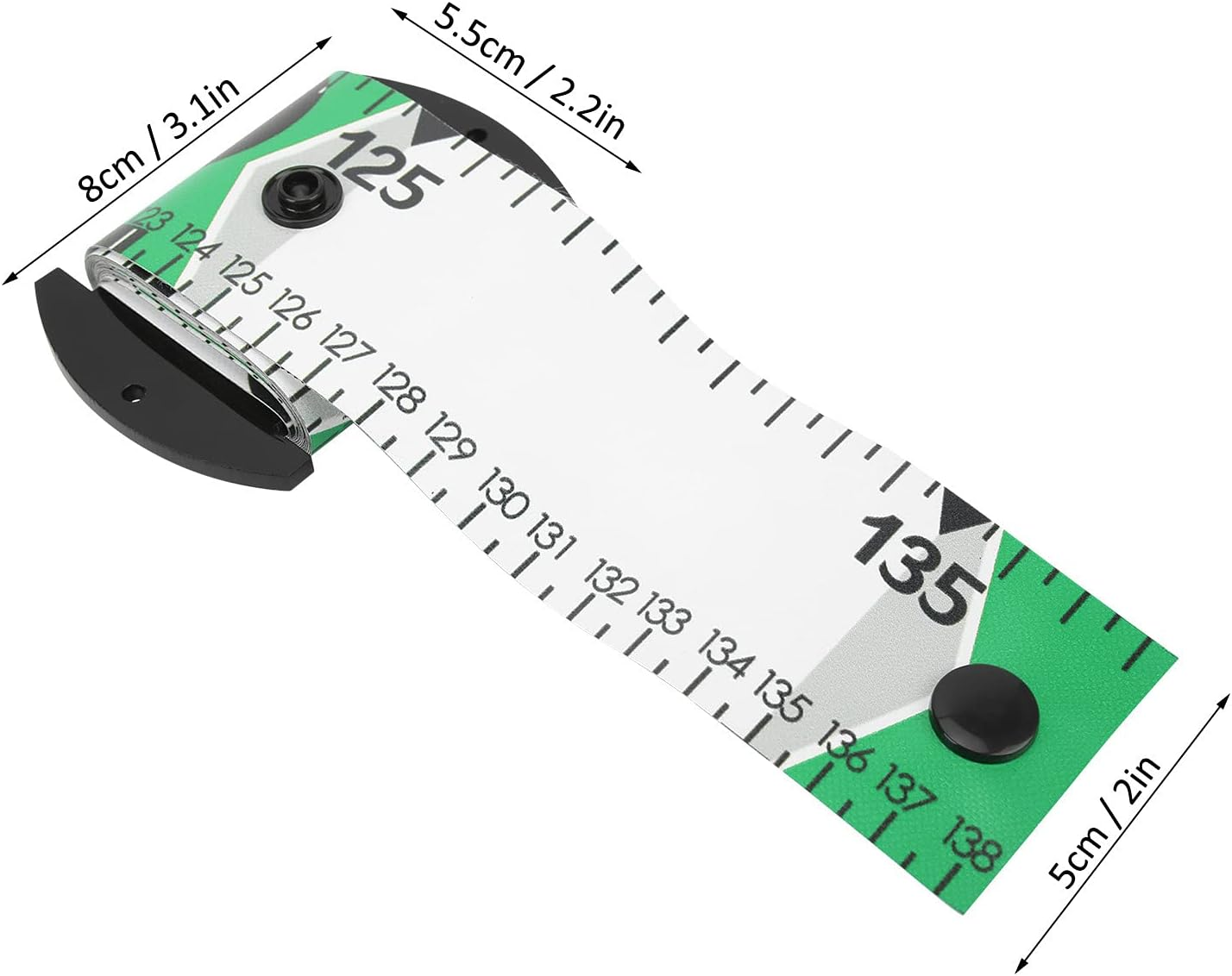 Fish Measuring Tape, Fishing Measurement Tool Fish Measuring Ruler for Measuring Fish Replacement for Fish Measuring Ruler (Green) image number 1