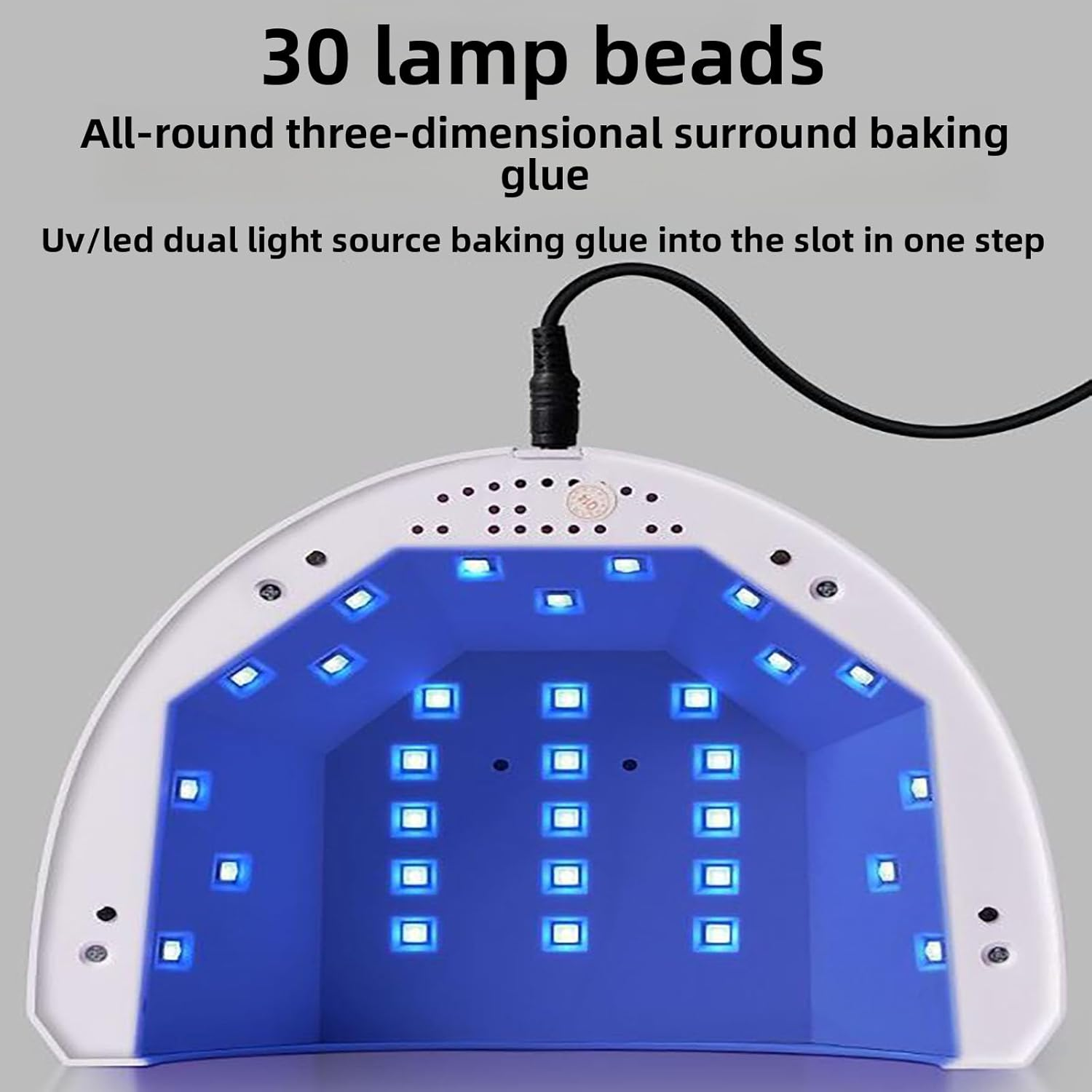 SOVYOULIVE UV Nail Lamp - Professional Mini UV Light for Gel Nails Drying, Portable UV Nail Lamp for Home and Salon Use image number 2