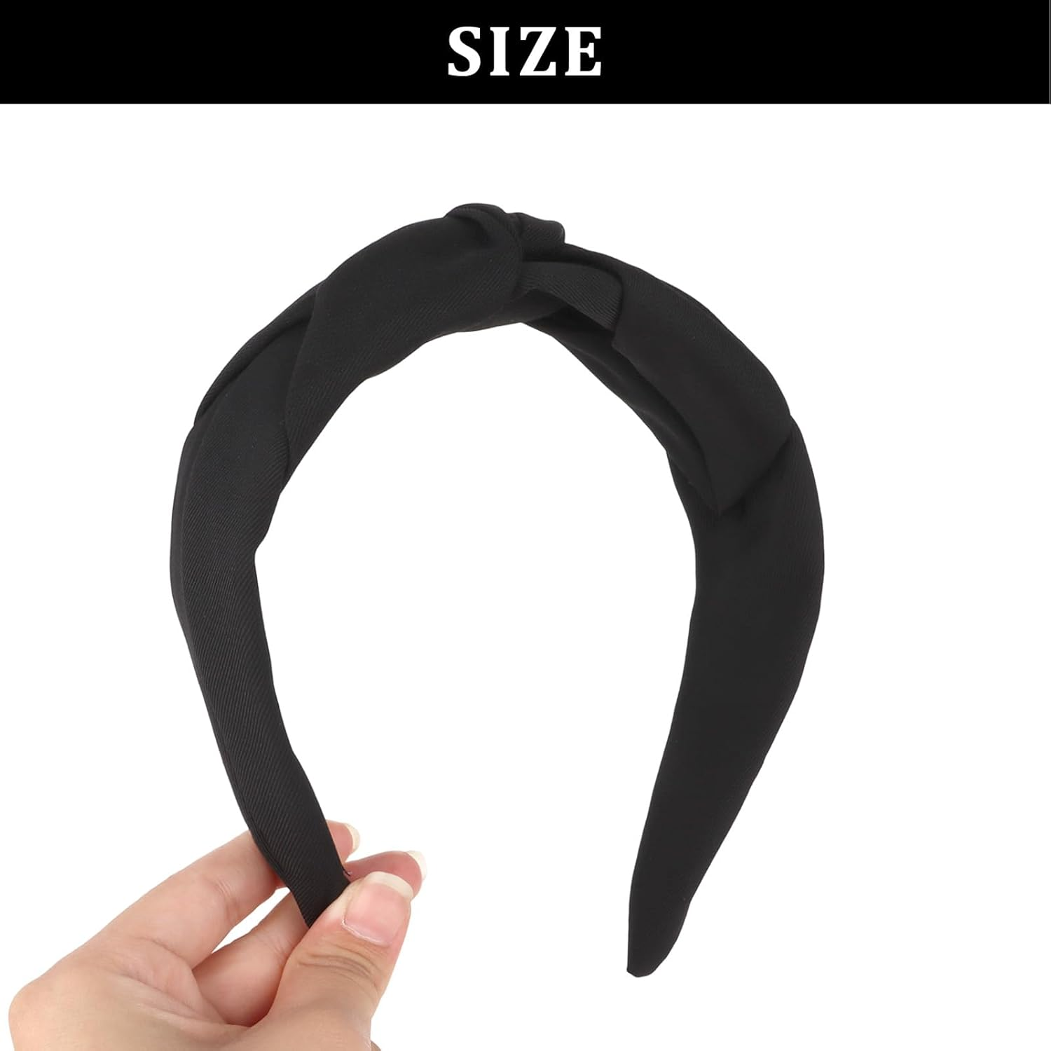 Pruadeor Pack of 2 Wide Headbands, Women'S Fashionable Knot Headband for Women, Hair Accessories