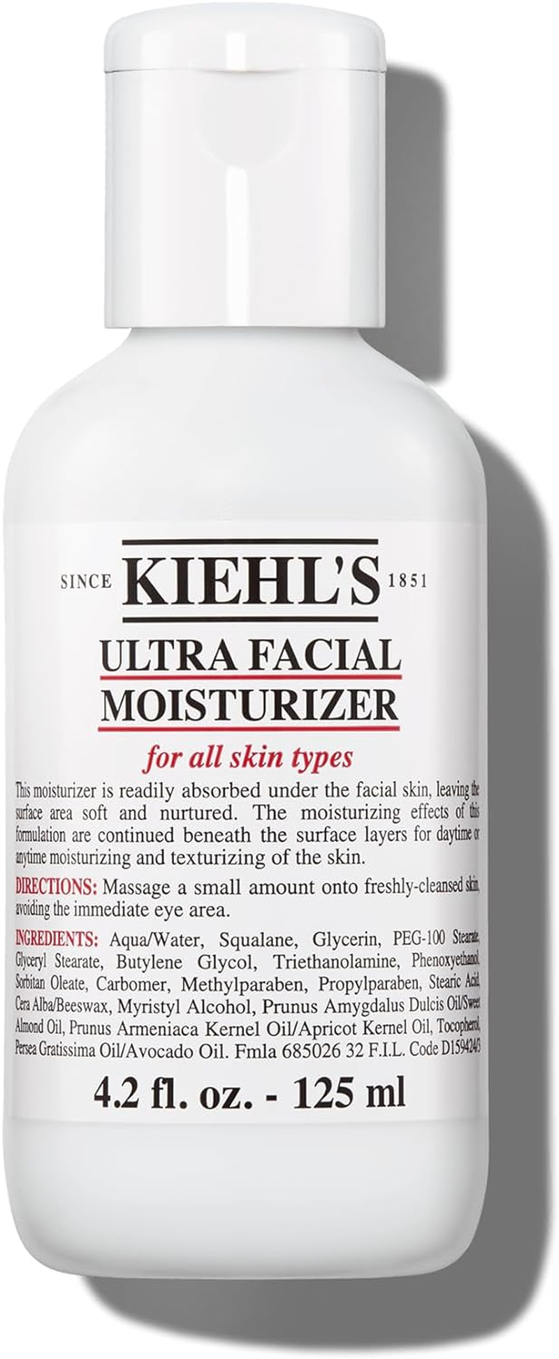 Kiehl'S Ultra Facial All Skin Types Moisturizer for Unisex image number 2