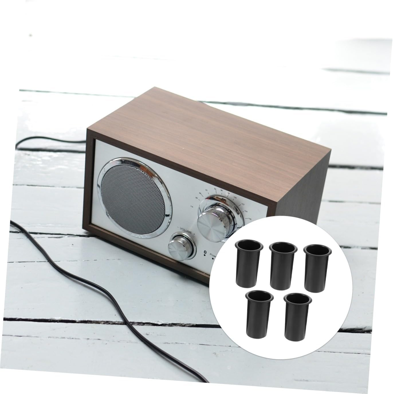 HIAKDOFT 5 Pcs Plastic Bass Reflex Speaker Port Tubes 60X110Mm Replacement Subwoofer Woofer Box Air Outlet Accessories for Home Audio Speaker Parts image number 1