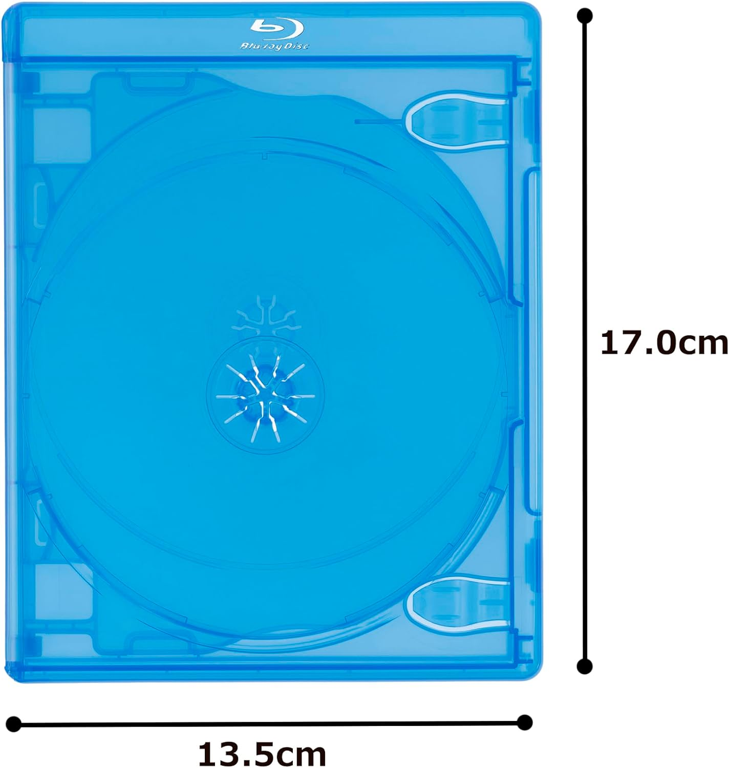 COMCOM BD Case (Blu-Ray Case) Holds 4 Cards, Includes Bluray Logo, Set of 5