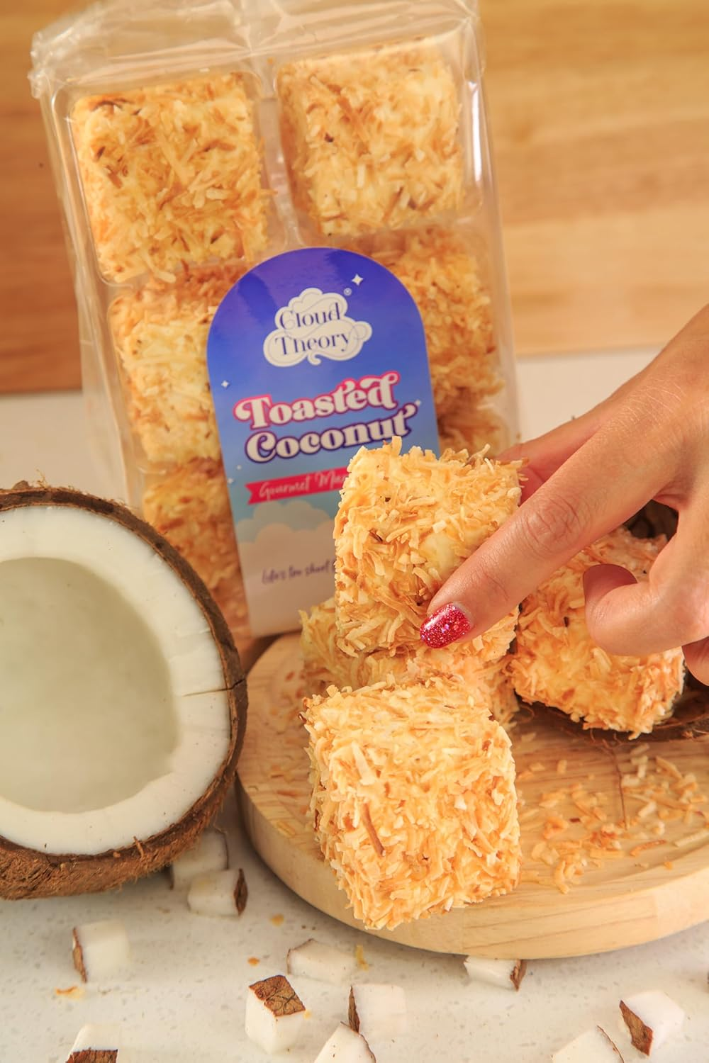 Cloud Theory Toasted Coconut Gourmet Marshmallow 6 Pack 130G